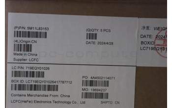 Lenovo 5M11L83153 MECH_ASM KBDBZL,ARA,WW,BK/GY,CHY