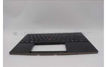Lenovo 5M11L83314 C-Cover with keyboard, US English Euro, Black, WWAN, US
