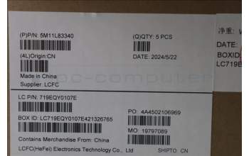 Lenovo 5M11L83340 MECH_ASM KBDBZL,UKE,WW,BK/BZ,CHY