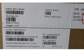 Lenovo 5M11L85745 C-Cover with keyboard, Japanese, Black, JP