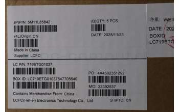 Lenovo 5M11L85842 C-Cover with keyboard, UK English, Black, UK