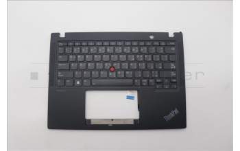 Lenovo 5M11L85862 C-Cover with keyboard, Arabic, Black, Backlight, US