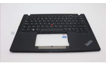 Lenovo 5M11L85899 C-Cover with keyboard, Danish, Black, Backlight, UK