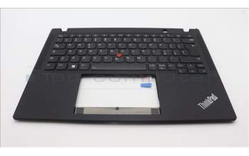 Lenovo 5M11L85973 C-Cover with keyboard, Italian, Black, Backlight, UK