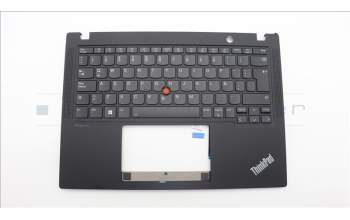 Lenovo 5M11L85991 C-Cover with keyboard, Spanish LA, Black, Backlight, UK