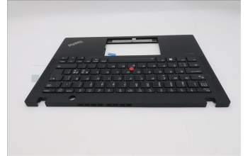 Lenovo 5M11L86008 C-Cover with keyboard, Nordic, Black, Backlight, UK