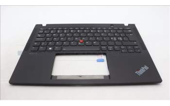 Lenovo 5M11L86010 C-Cover with keyboard, Nordic, Black, Backlight, UK