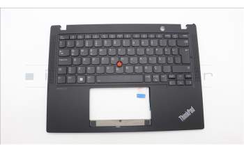 Lenovo 5M11L86065 C-Cover with keyboard, Turkish, Black, Backlight, UK