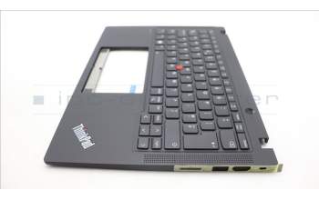 Lenovo 5M11L86077 C-Cover with keyboard, UK English, Black, Backlight, UK