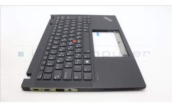 Lenovo 5M11L86113 C-Cover with keyboard, Bulgarian, Black, Backlight, WWAN, UK