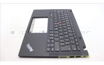 Lenovo 5M11L86126 C-Cover with keyboard, Czech/Slovakian, Black, Backlight, WWAN, UK