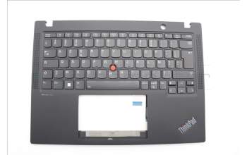 Lenovo 5M11L86154 C-Cover with keyboard, French, Black, Backlight, WWAN, US