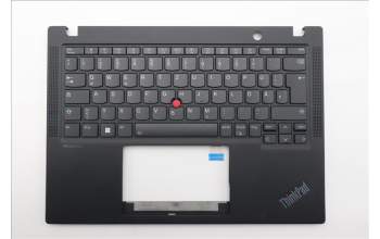 Lenovo 5M11L86171 C-Cover with keyboard, German, Black, Backlight, WWAN, UK