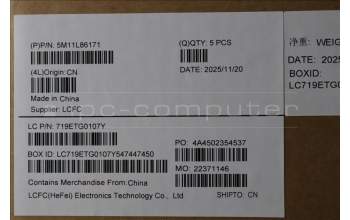 Lenovo 5M11L86171 C-Cover with keyboard, German, Black, Backlight, WWAN, UK