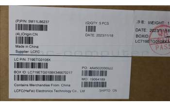 Lenovo 5M11L86237 C-Cover with keyboard, Norwegian, Black, Backlight, WWAN, UK