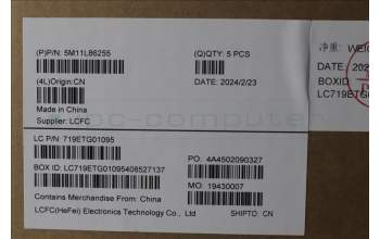 Lenovo 5M11L86255 C-Cover with keyboard, Russian, Black, Backlight, WWAN, US