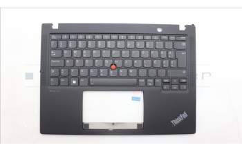 Lenovo 5M11L86261 C-Cover with keyboard, Slovenian, Black, Backlight, WWAN, UK