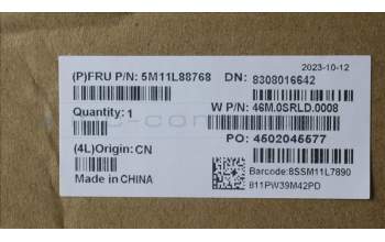 Lenovo 5M11L88768 MECH_ASM 16.0QHD+HCAMMIWLFCCBK,BOE