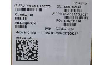 Lenovo 5M11L88778 MECH_ASM NoWW C-Cvr+ENG KB ASM,CHY