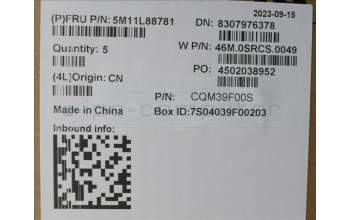 Lenovo 5M11L88781 C-Cover with keyboard, French, Backlight, No WWAN, US