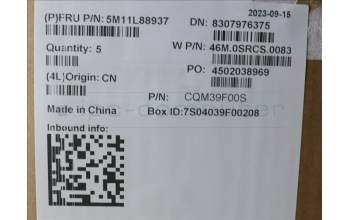 Lenovo 5M11L88937 MECH_ASM NoWW C-Cvr+ITA KB ASM,TRI