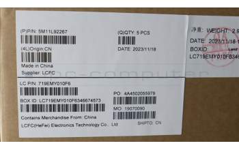 Lenovo 5M11L92267 MECH_ASM FRU KB CCV HUN (SRX) UK BK