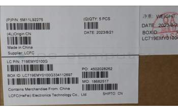 Lenovo 5M11L92275 MECH_ASM FRU KB CCV ITA (SRX) UK BK