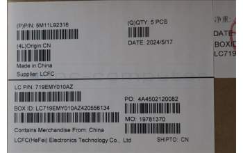 Lenovo 5M11L92316 MECH_ASM FRU KB CCV UKE (TRI) UK BK