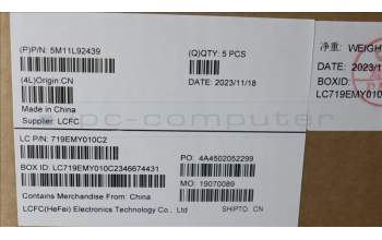 Lenovo 5M11L92439 MECH_ASM FRU KB CCV SWE/FIN (SRX) UK AG