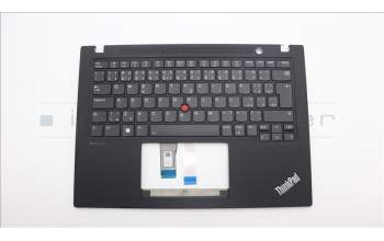 Lenovo 5M11L92824 C-Cover with keyboard, Czech Slovakian, Black, Backlight, UK