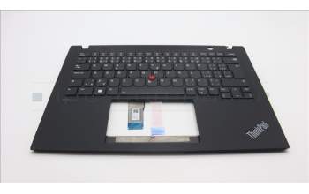 Lenovo 5M11L92824 C-Cover with keyboard, Czech Slovakian, Black, Backlight, UK
