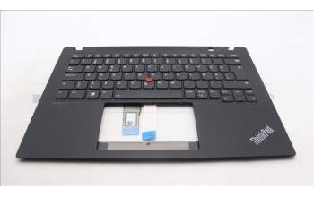 Lenovo 5M11L92836 C-Cover with keyboard, Estonian, Black, Backlight, UK