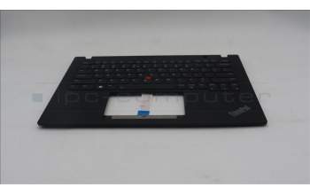 Lenovo 5M11L92839 C-Cover with keyboard, US English Euro, Black, Backlight, US