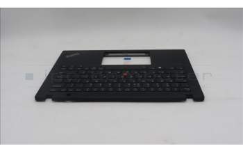 Lenovo 5M11L92839 C-Cover with keyboard, US English Euro, Black, Backlight, US