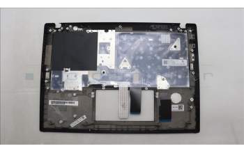 Lenovo 5M11L92852 C-Cover with keyboard, German, Black, Backlight, UK