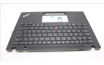 Lenovo 5M11L92864 C-Cover with keyboard, Hungarian, Black, Backlight, UK