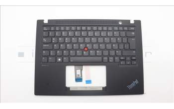 Lenovo 5M11L92868 C-Cover with keyboard, Icelandic, Black, Backlight, UK