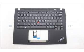 Lenovo 5M11L92884 C-Cover with keyboard, Korean, Black, Backlight, US