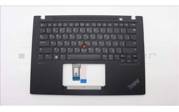 Lenovo 5M11L92904 C-Cover with keyboard, Russian, Black, Backlight, US
