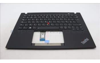 Lenovo 5M11L92960 C-Cover with keyboard, Belgian, Black, Backlight, WWAN, UK