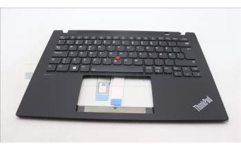 Lenovo 5M11L92980 C-Cover with keyboard, Danish, Black, Backlight, WWAN, UK