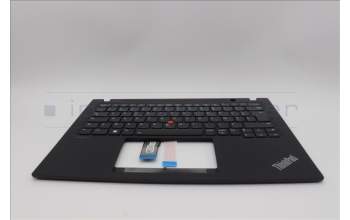 Lenovo 5M11L92994 C-Cover with keyboard, French, Black, Backlight, WWAN, US