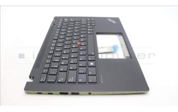 Lenovo 5M11L93062 C-Cover with keyboard, Spanish, Black, Backlight, WWAN, UK