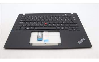 Lenovo 5M11L93082 C-Cover with keyboard, Turkish, Black, Backlight, WWAN, UK
