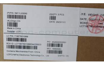 Lenovo 5M11L93090 MECH_ASM KBD Cc UKE BL (CHY) UK WWAN BK