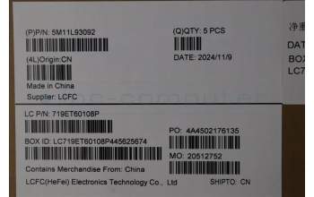 Lenovo 5M11L93092 C-Cover with keyboard, UK English, Black, Backlight, WWAN, UK