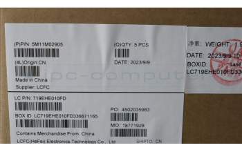 Lenovo 5M11M02905 MECH_ASM KB BK MG WW UKE LTN