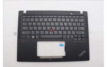 Lenovo 5M11M02920 C-Cover with keyboard, Arabic, Black, US