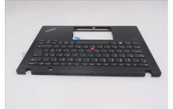 Lenovo 5M11M02938 C-Cover with keyboard, Danish, Black, UK