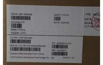 Lenovo 5M11M02946 C-Cover with keyboard, US English Euro, Black, US